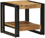 vidaXL Dohányzóasztal 40x50x38 cm Tömör Durva Mangófából (VD4102724)