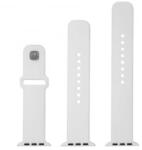 FIXED Sporty Apple Watch 38/40/41mm szilikon szíj szett fehér (FIXSST2-436-WH) (FIXSST2-436-WH)