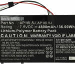 VHBW Notebook Akkumulátor - Acer KT. 00205.008, AP16L8J, KT. 00205.002, AP16L5J - 4800mAh 7, 5V Li-Polymer