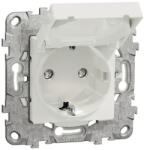 Schneider Electric Priză simplă cu împământare Schneider Unica, capac de protecție IP44, alb (SCH-NU508218)