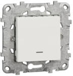 Schneider Electric Întrerupător cap-scară Schneider Unica, cu lumină, alb (SCH-NU520318NZ)