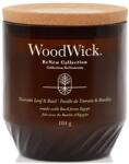 WoodWick ReNew Tomato Leaf & Basil lumânare parfumată 184 g