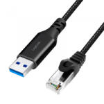 LogiLink USB 3.0 Ethernet kábel 5m fekete (CU0404)