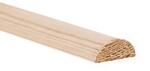Döllken Félkörléc erdeifenyő 10 mm x 20 mm x 900 mm
