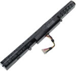 VHBW Notebook Akkumulátor - Asus A41N1611, A41LP4Q, A41LK5H, A41Lk9H - 2600 mAh, 14, 4 V Li-Ion, Fekete