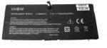 VHBW Notebook Akkumulátor - Lenovo 121500156, 11S121500 - 7400 mAh, 7, 4 V Li-Polimer, Fekete