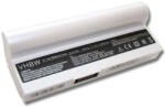 VHBW Notebook Akkumulátor - Asus AL23-901, AL22-901, AP22-1000, AL24-1000 - 6600 mAh, 7, 4 V Li-Ion, Fehér