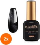 LUXORISE Set 2 x Oja Semipermanenta LUXORISE MAGNETICA - Holo Blaze, Onyx Obsidian 10ml