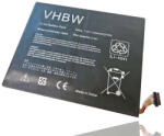 VHBW Notebook Akkumulátor - Toshiba PA5123U-1BRS - 4200 mAh, 7, 4 V Li-Polimer, Fekete