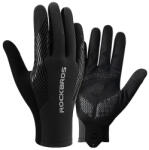 Rockbros kerékpáros kesztyű tavaszi/nyári/őszi, nagy, méret: XL - fekete