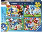 Ravensburger 12004057 - Sonic - 4 x 100 db-os puzzle (12004057)