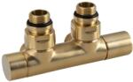 Sapho Sapho, TWIN termosztatikus csatlakozókészlet szelep központi csatlakozáshoz, arany matt, CP401SGM (CP401SGM)