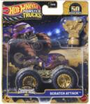 Mattel Hot Wheels Monster Trucks: Scratch Attack bajnok monster kisautó serleggel 1/64 - Mattel (JDV96/JDW04) - jatekshop