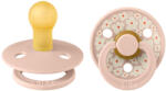 BIBS STUDIO Természetes kaucsuk cumik Colour Jasmine 2db - méret 2 - Blush Mix