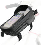 MHProtect Vízálló cipzáras kerékpár váztáska FSBFB-451 fekete