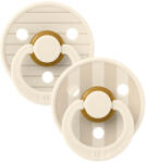 BIBS STUDIO Természetes kaucsuk cumik Colour Pin 2db - méret 2 - Ivory Vanilla Mix