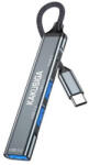 Kakusiga Ksc-1417 Shengze 4 In 1 Type-c / Type-c / Usb A Usb Hub Fekete
