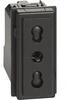 Legrand BTICINO LivingNow dugalj 2P 10/16A 250V fekete KG4180 (KG4180)