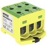 MOREK OTL95-3 Fővezetéki sorkapocs, 3xAl/Cu 6-95 mm2, 1500V, zöld/sárga (MAA3095Y10) (MAA3095Y10)