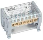 MOREK Moblock Elosztóblokk MAB100A-7 2P, 2x25 + 5x6mm2, 100A (MAB2100A18) (MAB2100A18)