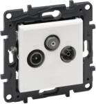 Legrand Niloé Step 863179B TV-R-SAT végzáró aljzat (10 dB), fehér (Legrand 863179B) (863179B)
