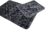 Tropik Home Set 2 covorase baie bumbac, Tropik Home, Geometric Antracit Covor baie