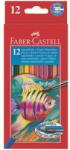 Faber-Castell akvarell 12db-os színes ceruza készlet + ecset (FC114413) - tintasziget