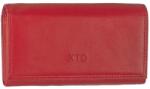 XTD Nagy méretű sötétpiros műbőr brifkó, pincér pénztárca XTD (111 piros)