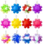 Pop it polip kulcstartó, 12 féle