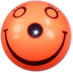  Mosolygó lakkfényű gumilabda - narancssárga, 11 cm - jatek21