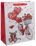  Papírtasak bicikli +rózsa +szív 18*23