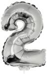 Funny Fashion Számos lufi - 2, ezüst, 42 cm