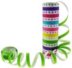  Pöttyös Szerpentin, színes - 18db