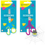 Connect Olló 13cm, iskolai gumírozott fogóval, felakasztható csomagolásban Connect, - spidershop