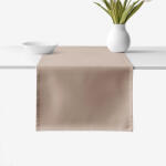 Goldea napron de masă 100% bumbac - maro cafea 35x120 cm Fata de masa