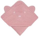 Lionelo Бебешка хавлия с качулка Lionelo - 80 x 80 cm, Pink (5903771709323) - baby