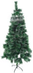 Flippy Brad artificial de Craciun tip pin nins, pentru interior exterior, inaltime 210 cm, Flippy, verde, suport metalic inclus (teo-106769)