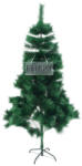 Flippy Brad artificial de Craciun tip pin, clasic, pentru interior exterior, inaltime 150 cm, Flippy, verde, suport metalic inclus (teo-106762)