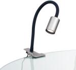 ORION Kurt szatén króm-fekete LED csiptetős lámpa (ORI-Str 10-489_S_CHR) LED 1 izzós IP20