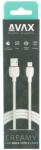 AVAX CB620 CREAMY+ USB-A - Type-C cable 1, 5m White/Rosegold, 238889, Kábel