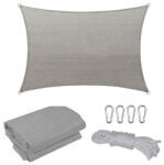 Leziter Rana napvitorla négyszög alakú 4x5 m szürke (MXR-08-Grey) - gardenet