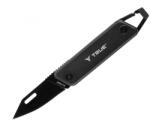 True Utility Modern Keychain Knife, TU7060N, 4 cm rozsdamentes acél penge, multifunkcionális, eloxált alumínium markolat (TU7060N)