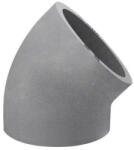 HEATPEX Cot 45° HEATPEX ARIA ADURO, tehnologie OneClick® , Ø200 [mm], material EPS, etanșeitate ATC 1, suprafață antibacteriană, antimucegai, cu inserție de grafit. Garanție 2 ani (529200901)