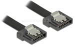 Delock kábel SATA FLEXI 6 Gb/s 10 cm fekete fém (DL83838) (DL83838)