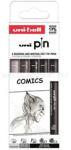 uni Pin Comics 5 darabos rajzmarker készlet (2UPIN5PASP019) (2UPIN5PASP019)