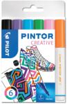 Pilot Pintor dekormarker készlet, 1 mm, F, 6 különböző divatszín (PDMPTFF6)