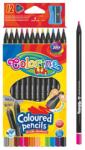 Colorino Colorino - Colorino Kids trio 12db-os fekete fa színesceruzakészlet hegyezővel