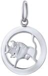 Silvego Pandantiv din argint al semnului zodiacal Taur - rotund SILVEGOB10283S05