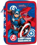 Avengers Amerika Kapitány tolltartó, 2 cipzárral, 15 x 5 x 21 cm (000506237)