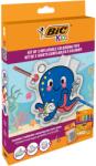 BIC Kids Outer Space SET - 12 Kid Couleur színező filctoll, 6 csillámos ragasztó, 3 felfújható színezőjáték, 21 darabos készlet